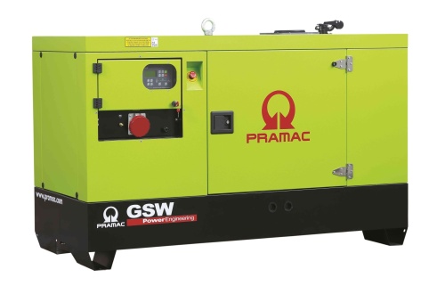 Дизельный генератор (ДГУ) PRAMAC GBW35Y 230 V в кожухе в Новосибирске