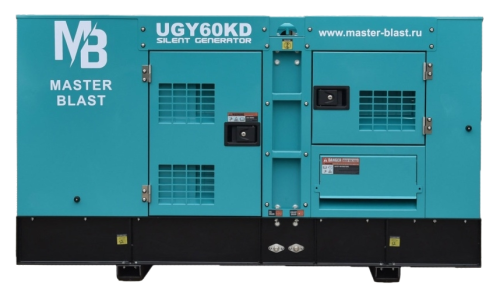Дизельный генератор (ДГУ) MASTER BLAST UGY60KD4 в кожухе в Новосибирске